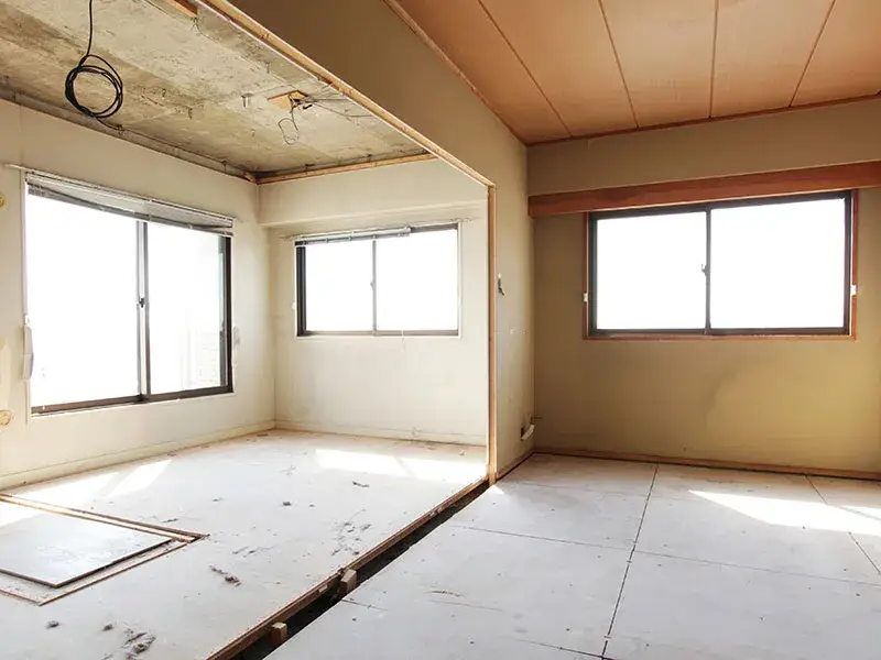 日程調整後に施工